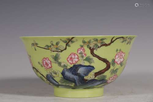 A Porcelain Enameled Bowl