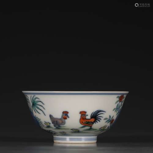 A Porcelain Doucai Cup With Mark