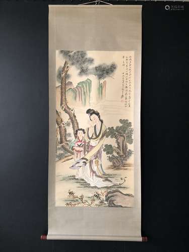 A Painting Of Figure, Zhang Daqian Mark