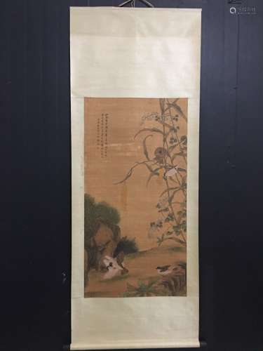 A Painting Of Floral&Bird, Lin Lianghua Mark