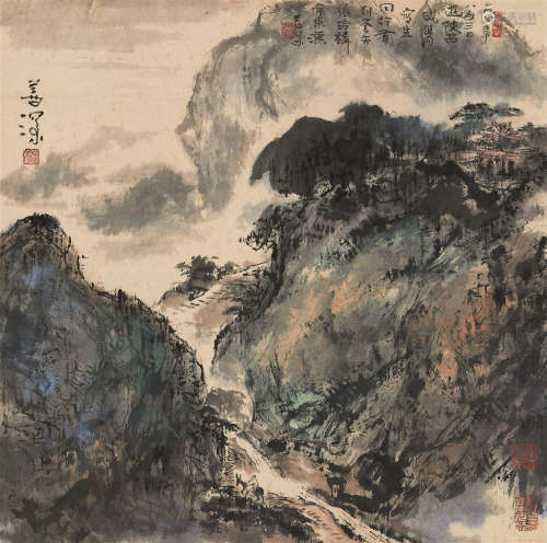 杨善深（1913-2004） 山水 立轴 设色纸本