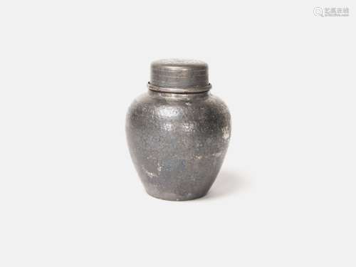 日本昭和時期-錫川堂十周年紀念錫罐