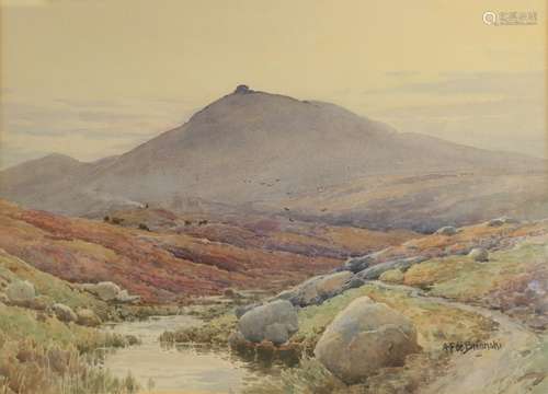 Alfred Fontville De Breanski (1877-1957) The Marsh, Dartmoor Signed, allegedly inscribed verso,