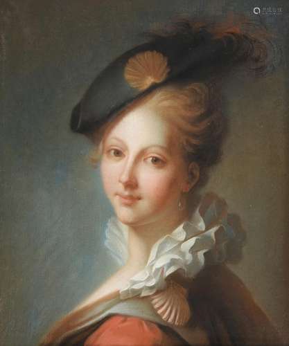 Follower of Rosalba Carriera (1673-1757) Italian Portrait of a fashionable young lady wearing a