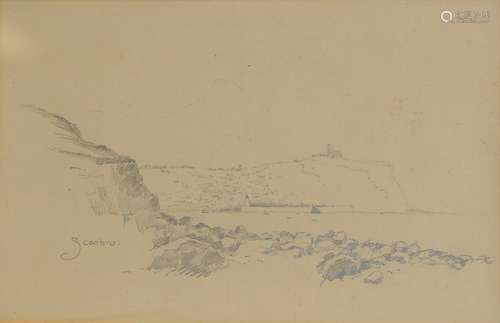 Edward Duncan RWS (1803-1882) ''Near Gravesend'' Signed and inscribed, pencil, together with a