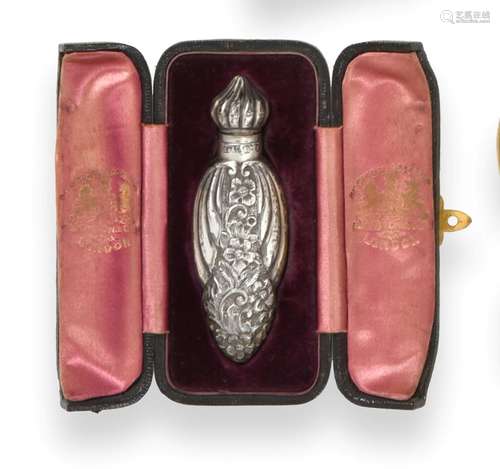 A Victorian Silver Scent-Bottle, by Horton and Allday, Birmingham, 1892, Retailed by Elkington and