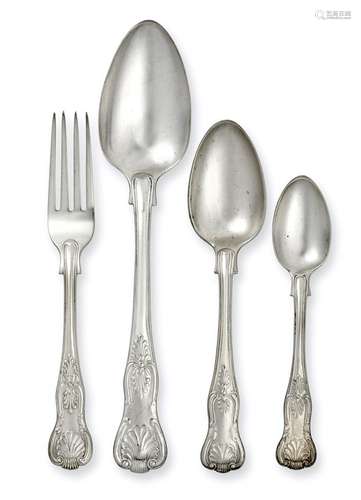 A Victorian Silver Table-Service, The Majority by Mary Chawner, London, 1839, George Adams,