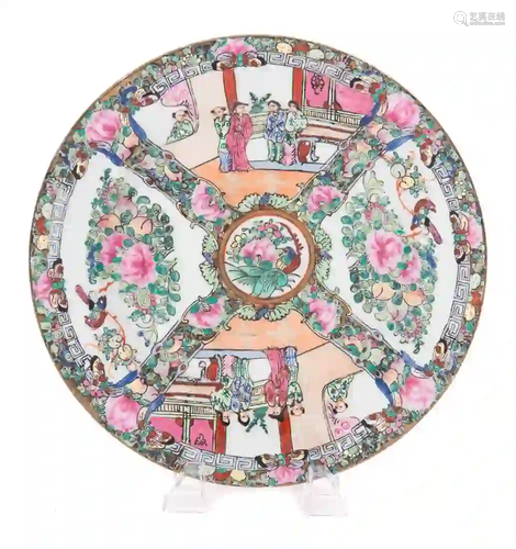 Caci Chinese Rose Medallion Plate 10