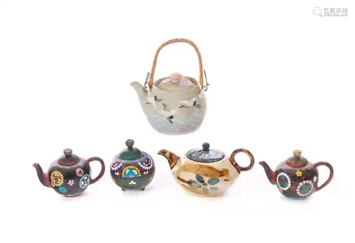 5 Japanese Teapots