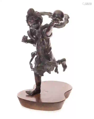 Oriental Bronze Guardian Sculpture