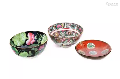 3 Japanese Bowls