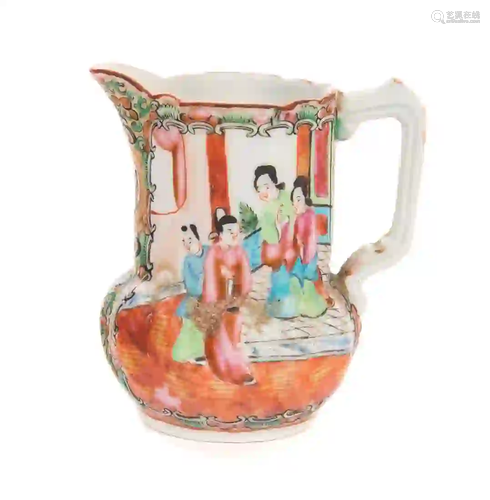 Chinese Rose Medallion Milk Pitcher Creamer