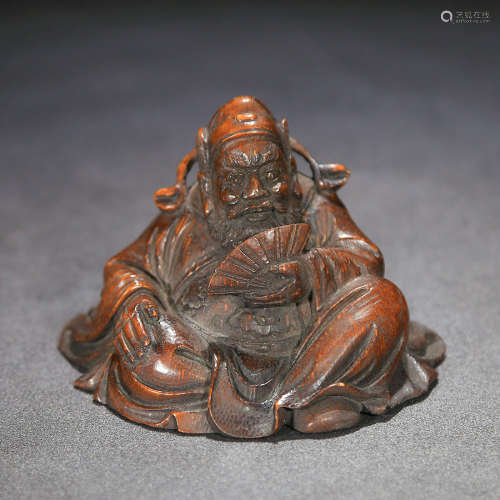 Chinese Bamboo Root Carved Immortal