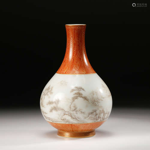 Chinese Famille Rose Porcelain Vase