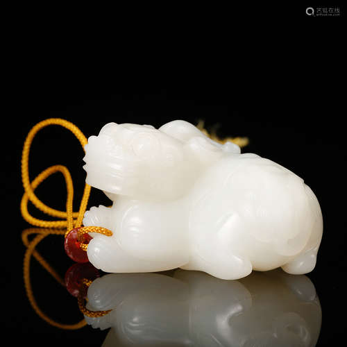 Chinese White Jade Beast