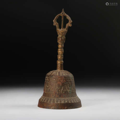 Chinese Bronze Vajra Bell