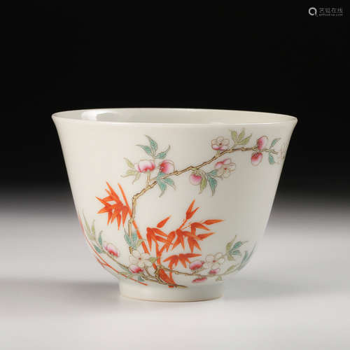 Chinese Famille Rose Porcelain Cup