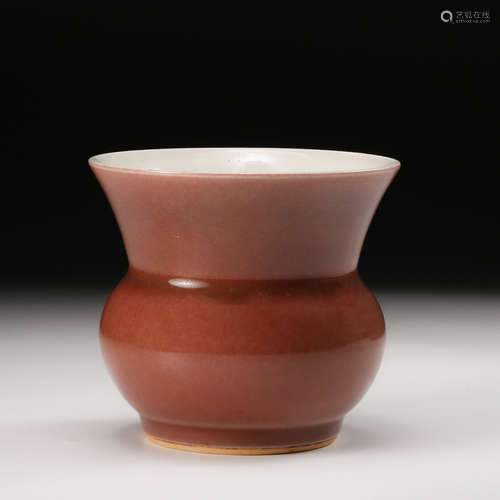 Chinese Oxblood Glazed Porcelain Jar