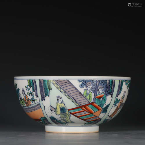 Chinese Doucai Porcelain Bowl