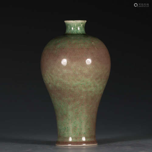 Chinese Peach Bloom Glazed Porcelain Vase