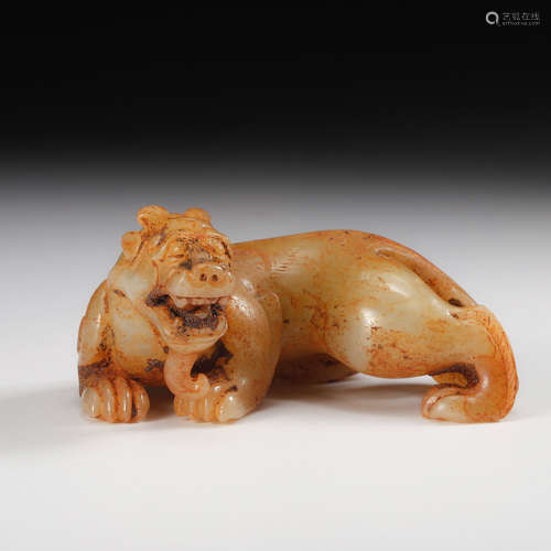 Chinese Archaistic Jade Beast