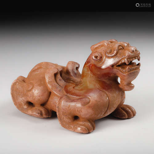 Chinese Archaistic Jade Beast