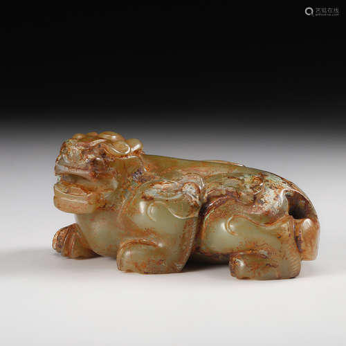 Chinese Archaistic Jade Beast