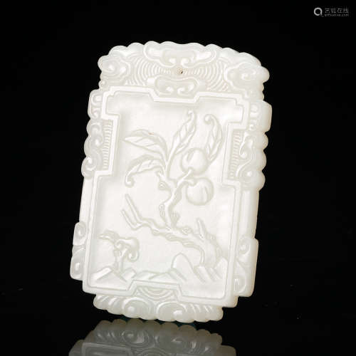 Chinese White Jade Painting