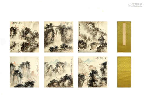 中国字画 山水册