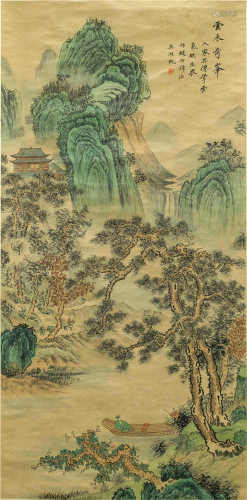 中国字画 青绿山水