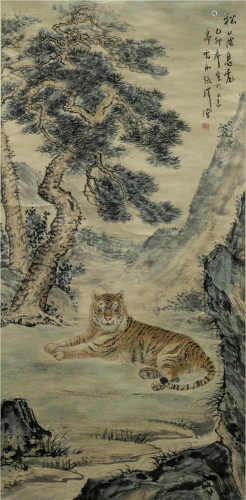 中国字画 老虎