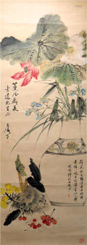 中国字画 纸本花卉
