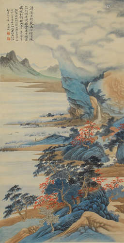 Chinese Painting Of Mountains And Rivers