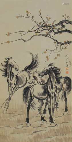 Chinese Painting Of Steeds