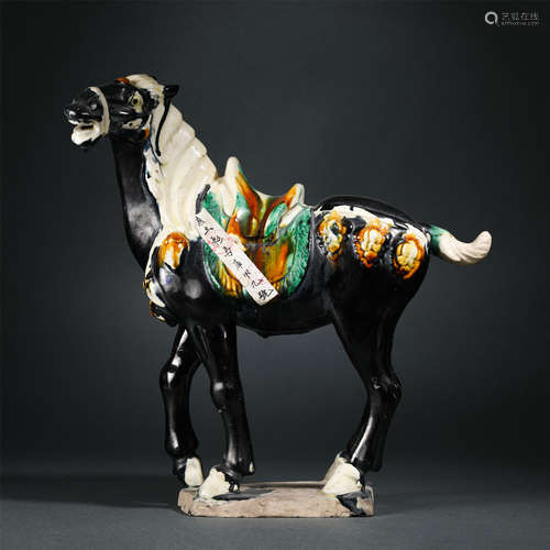 Chinese Tang Sancai Ceramic Horse Figurine