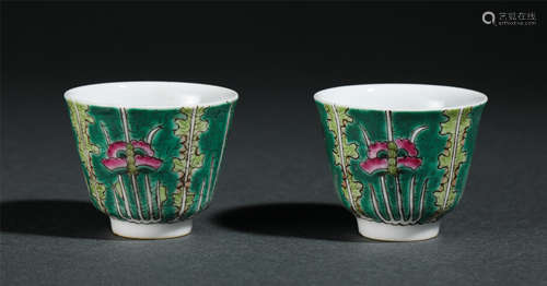 Pair Of Chinese Doucai Porcelain Bowls