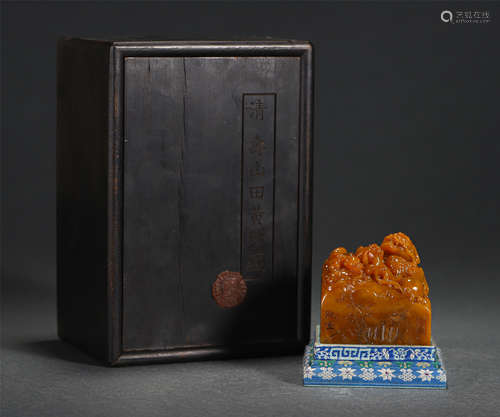 Chinese Stone Carved Beast Pattern Seal