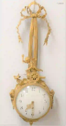 Black Starr and Fronze Bronze Figural Wall Clock having