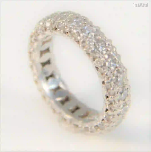 Platinum Tacori Band encrusted with 2.00 carat pave set