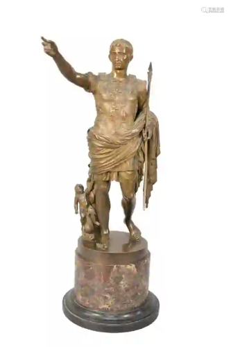 Chiapparelli (19th Century) bronze figure of Julius
