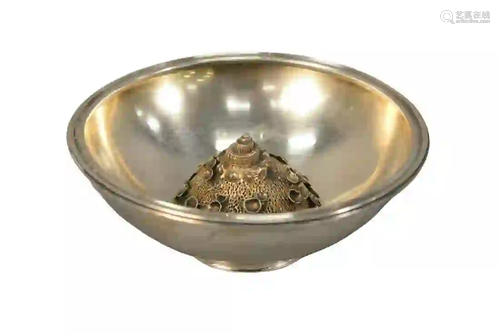 Jocelyn Burton Sterling Silver Bowl with crustacean