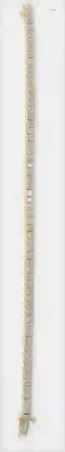 14 Karat Gold and Diamond Tennis Bracelet length 7 1/8