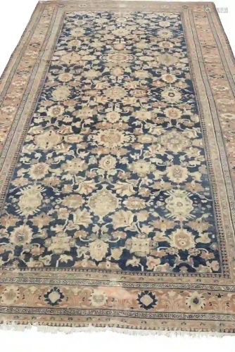 Oushak Oriental Carpet (with wear, cut and patched)