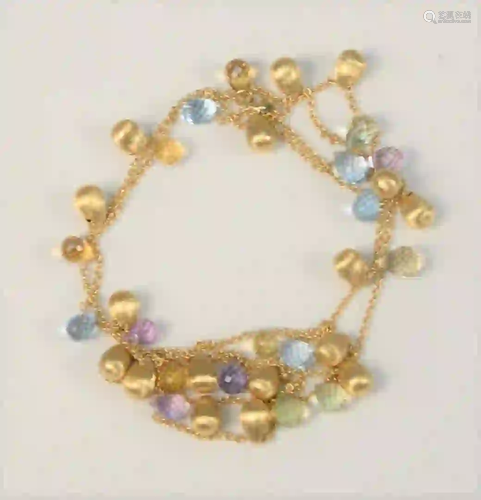 Marco Bicego Gold Necklace with various color stones 34