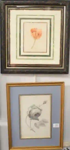 Three Piece Lot Framed Flower Studies to Include Dutch