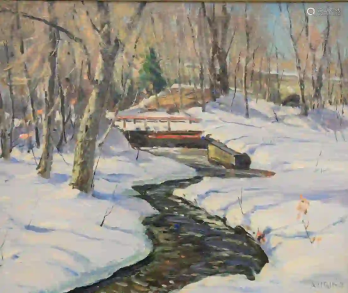 Antonio Cirino (American, 1889 - 1983) Frozen Stream