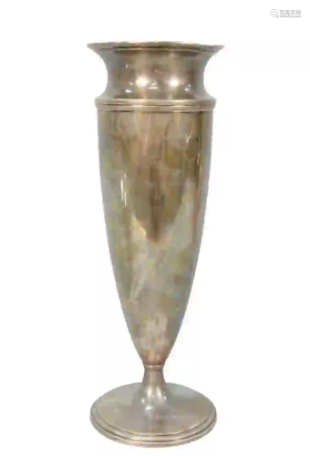 Tiffany & Company Sterling Silver Tall Vase height 14