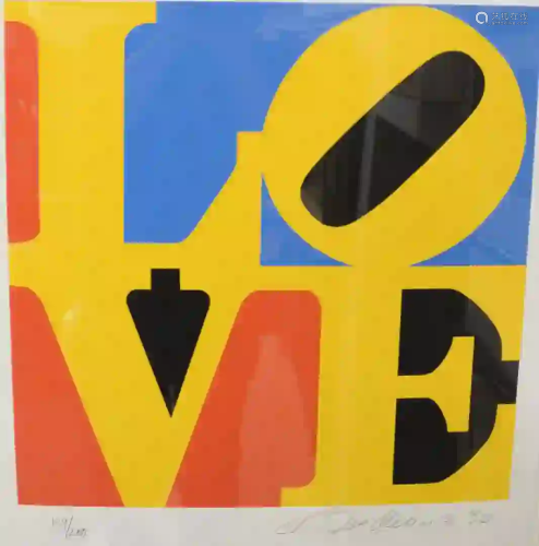 Robert Indiana (American, b. 1928) Love, from 