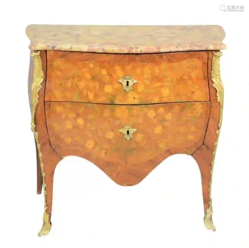 Louis XV Ormolu-Mounted Kingwood, Tulipwood and