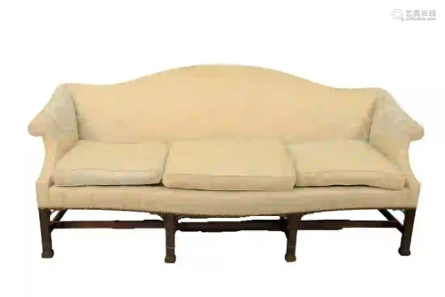 Margolis Chinese Chippendale Style Sofa with camelback